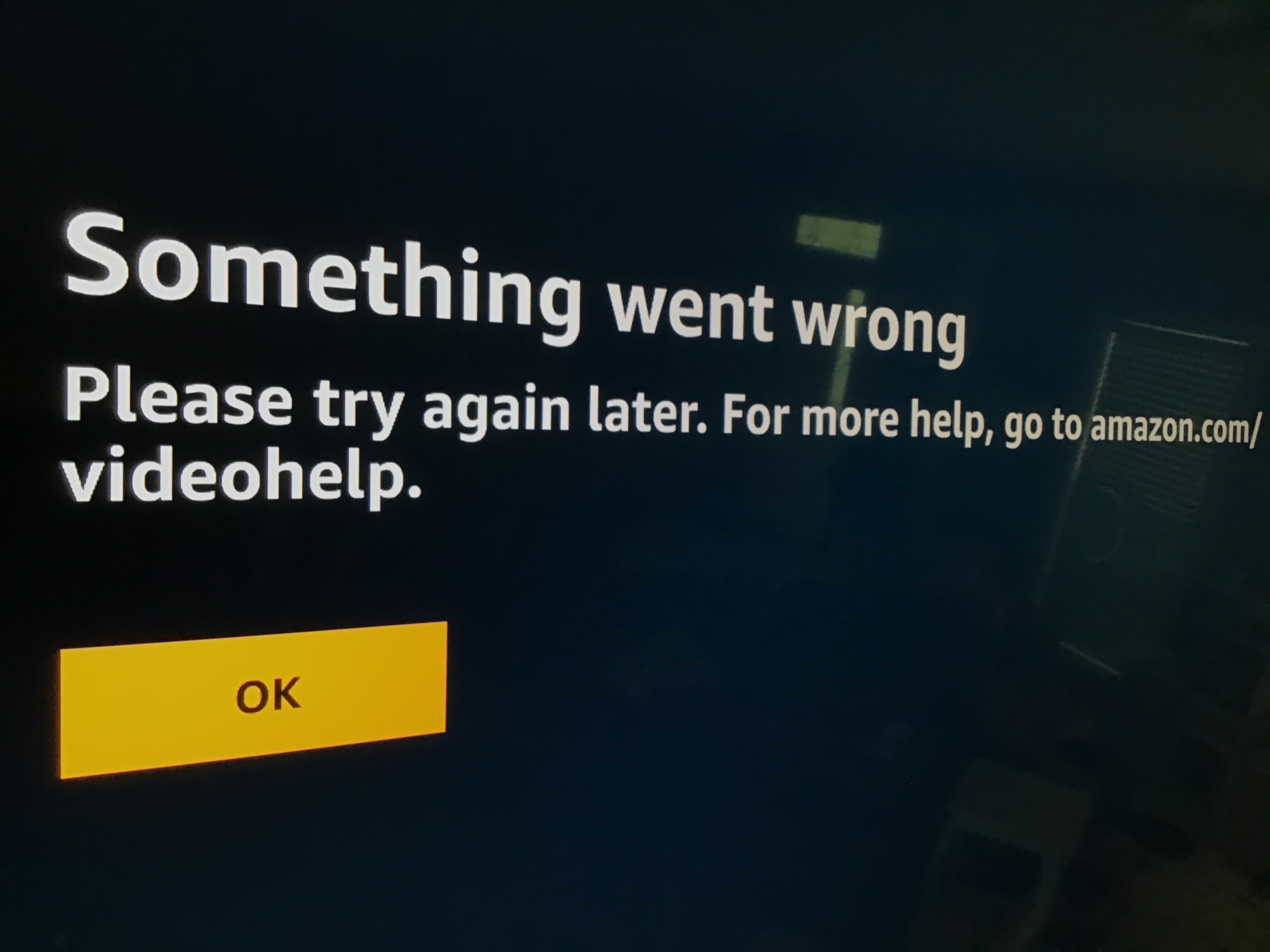 Prime video will not best sale play on my tv