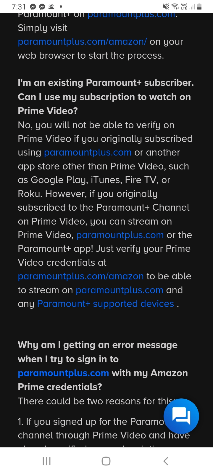 How can I link existing Paramount + to Prime Video account?