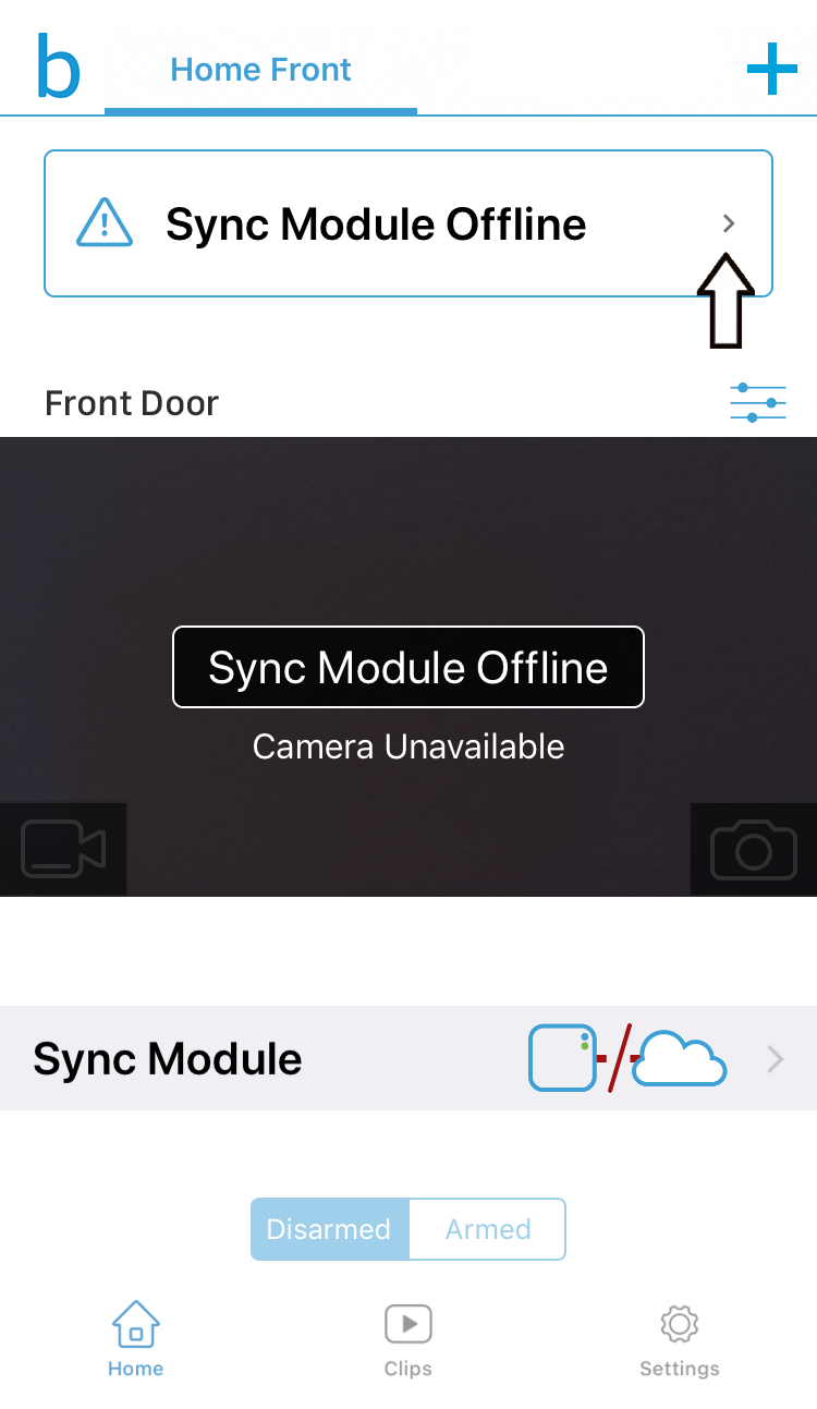 Blink sync module not connecting store to wifi