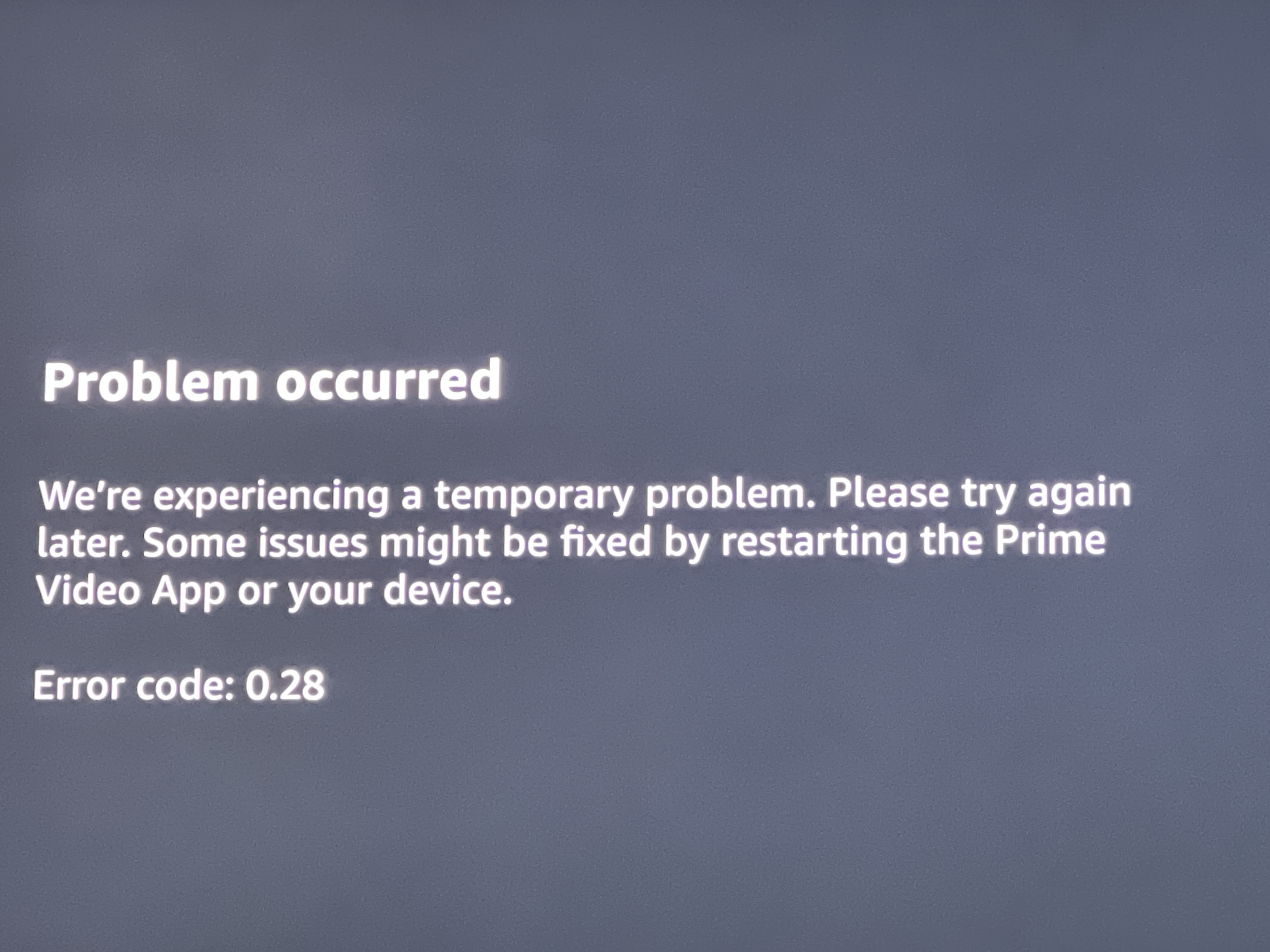 Apple tv prime discount app not working