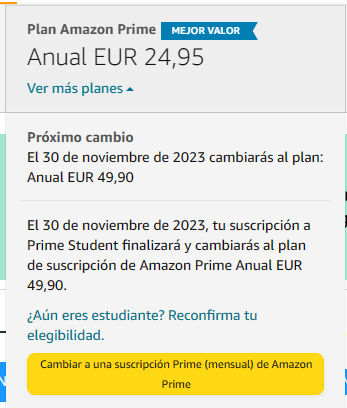 Que es  Prime Student?