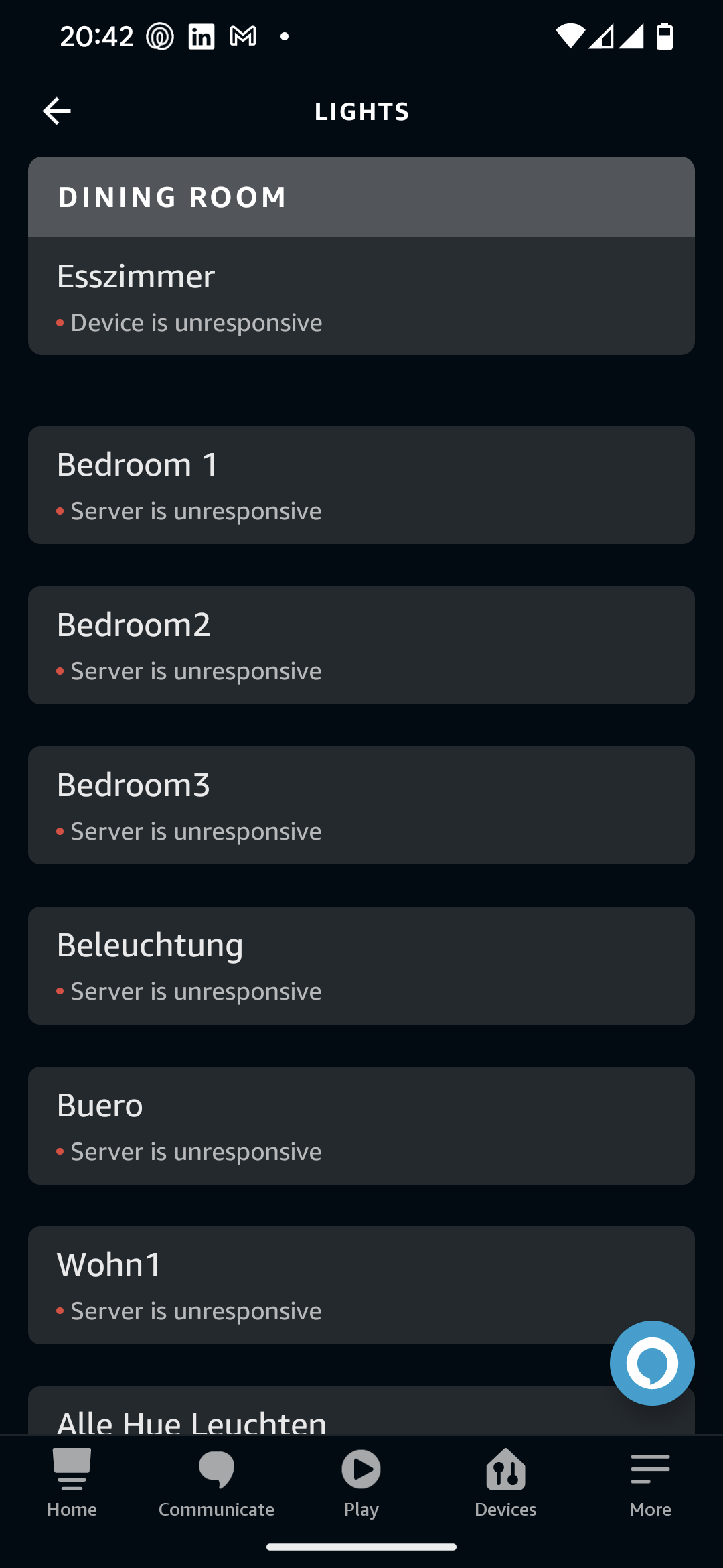 Philips hue outlet light unresponsive