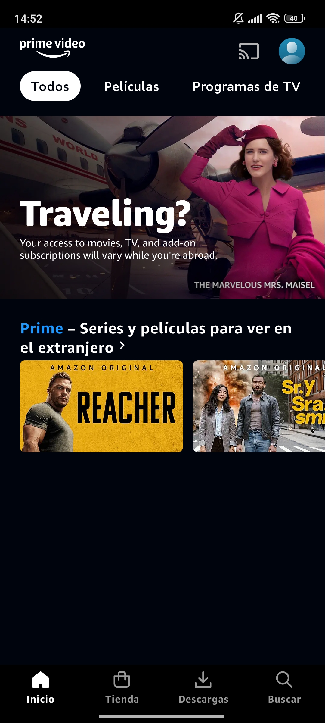 Amazon prime no me deja ver peliculas online